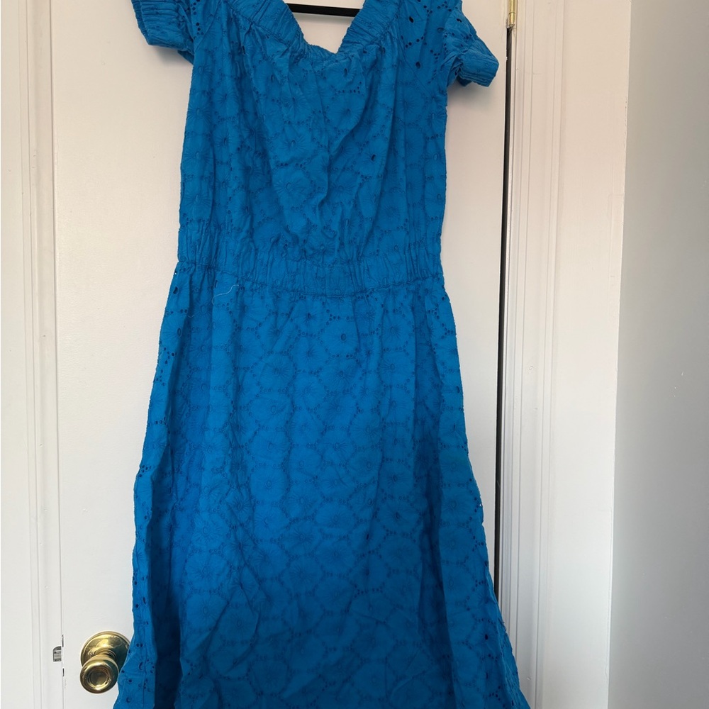 Elegant Blue Women's Dress